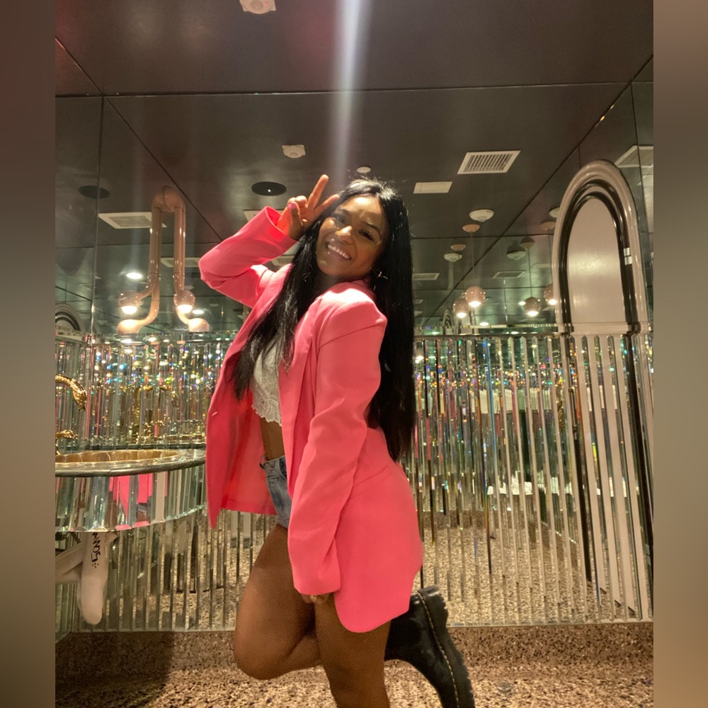 Hot pink blazer